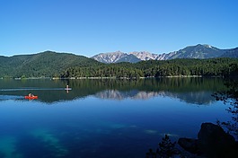 eibsee,巴伐利亞,湖