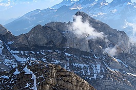 alpstein,山,全景