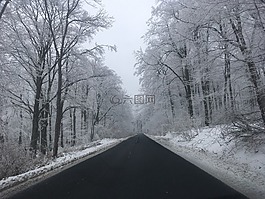 冬季,高速公路,道路條件
