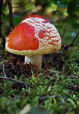 蘑菇,菌類,森林