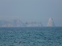 海,游泳,游泳者