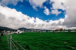 綠色,生態(tài)系統(tǒng),云