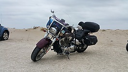 摩托車(chē),海灘,巡洋艦