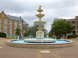 噴泉,大學(xué),阿拉巴馬州北部的校園