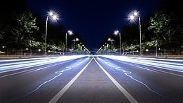 公路,長(zhǎng)expossure,夜