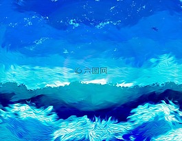 藍(lán)色,天空,圖稿