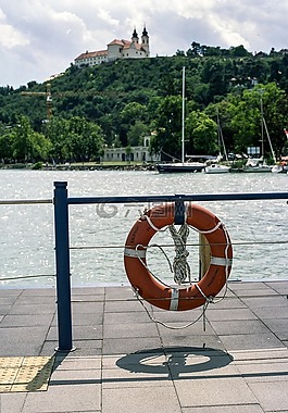 湖,夏天,教堂