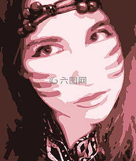 戰(zhàn)士,肖像,女孩