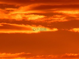 日落,太陽,天空