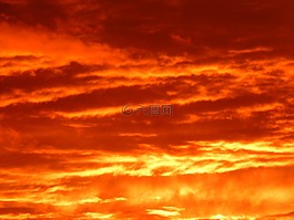 日落,太陽,天空