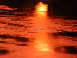 太陽,鏡像,水