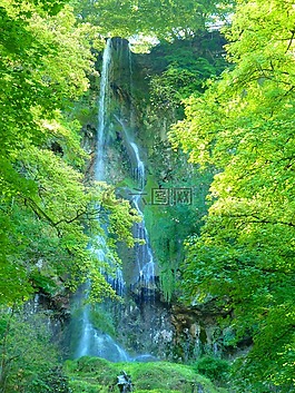 瀑布,urach 瀑布,水