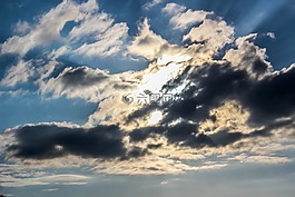 云,天空,陽光