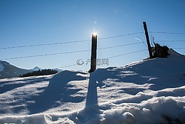 冬天,太陽(yáng),雪