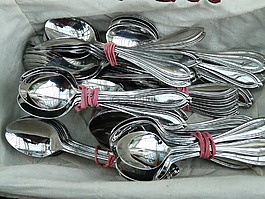 勺子,刀具,銀
