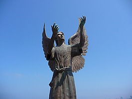 天使雕像,墨西哥天使雕像,巴亞爾塔港雕像