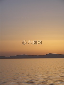 海岸,日落,海洋