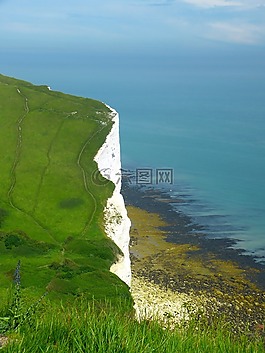 白堊懸崖,英格蘭,陡崖