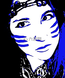 戰(zhàn)士,肖像,女孩