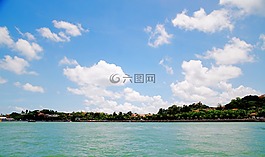 藍(lán)天,白云,海