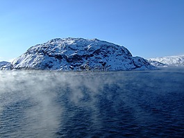挪威,海,冰