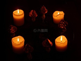 蠟燭,燭火,光
