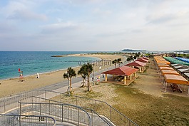 海灘,日本,夏天