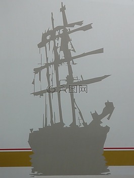 船舶,海盜船,桅桿