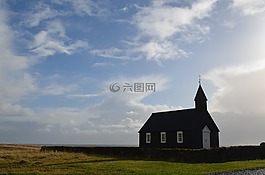 冰岛,budir的,教堂