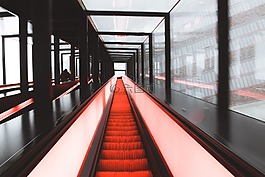 自動扶梯,光,玻璃