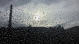 灰色,玻璃,雨
