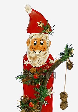奎,圣誕老人,holzfigur