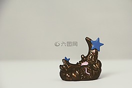 月球,數字,孤立