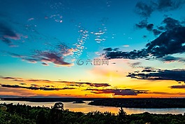斯德哥爾摩,西,日落
