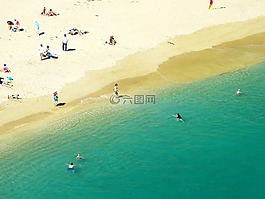 水,海灘,海