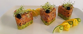 三文魚,鱷梨,餐廳