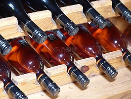 葡萄酒,玫瑰,瓶