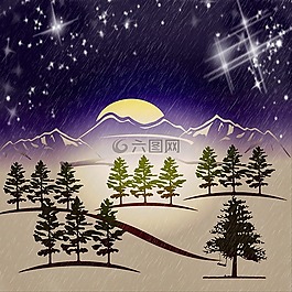 背景,圣誕節(jié),雪