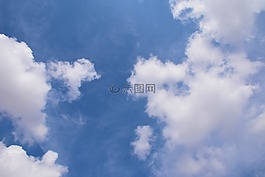 白云,云彩,藍天白云