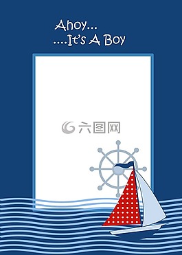 嗨主题,男婴的邀请,模板