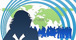 行政,女商人,国际