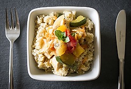 藜,蔬菜,餐具