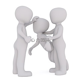 男性,3d模型,孤立