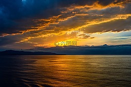 日落,意大利,天空