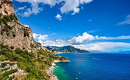 阿馬爾菲,海岸,海