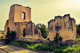 塞浦路斯,的ayios sozomenos,房子