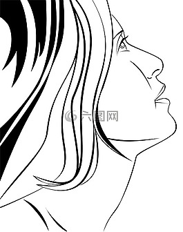 頭發(fā),女孩,女性