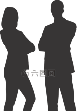 側影,男子,婦女