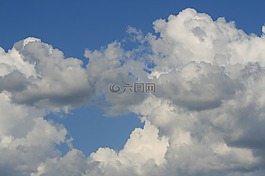 云,白,天空