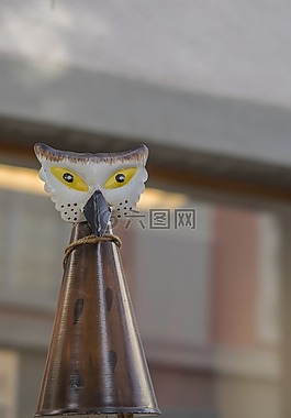 装饰用品,猫头鹰,花园